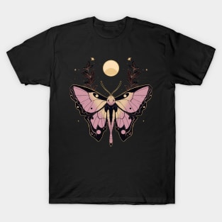 Pink Celestial Moth T-Shirt